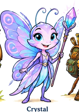 Crystal approved character artwork